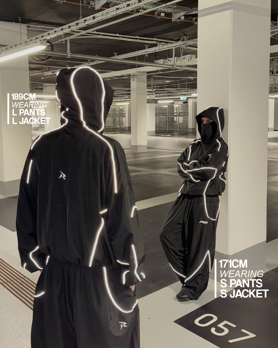 REFLECTIVE TRACK JACKET (BLACK) – FRIED SKATEBOARDING