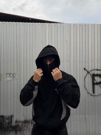 BLACK/GREY - BALACLAVA TRACKSUIT - PRE ORDER
