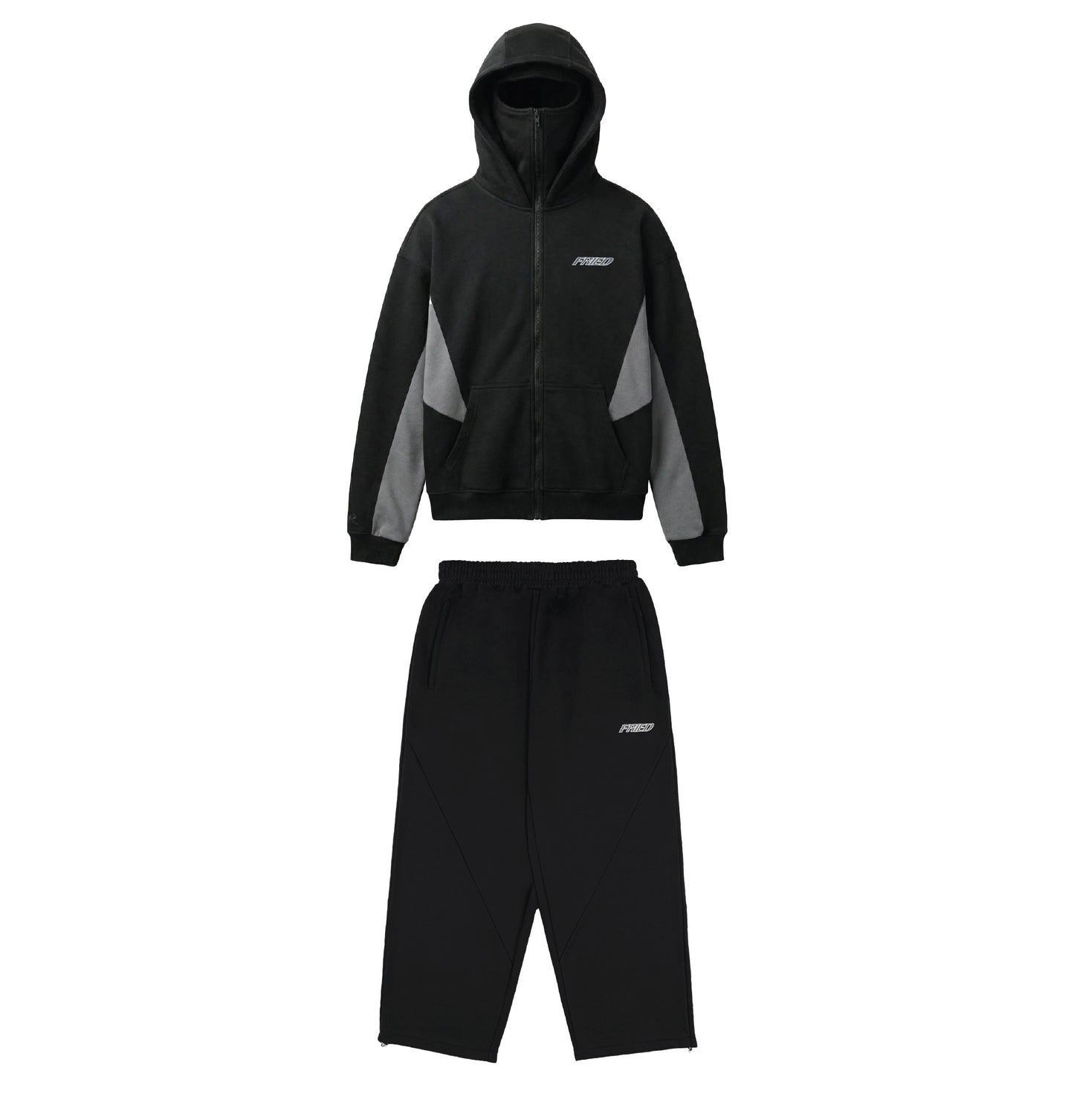 BLACK/GREY - BALACLAVA TRACKSUIT - PRE ORDER