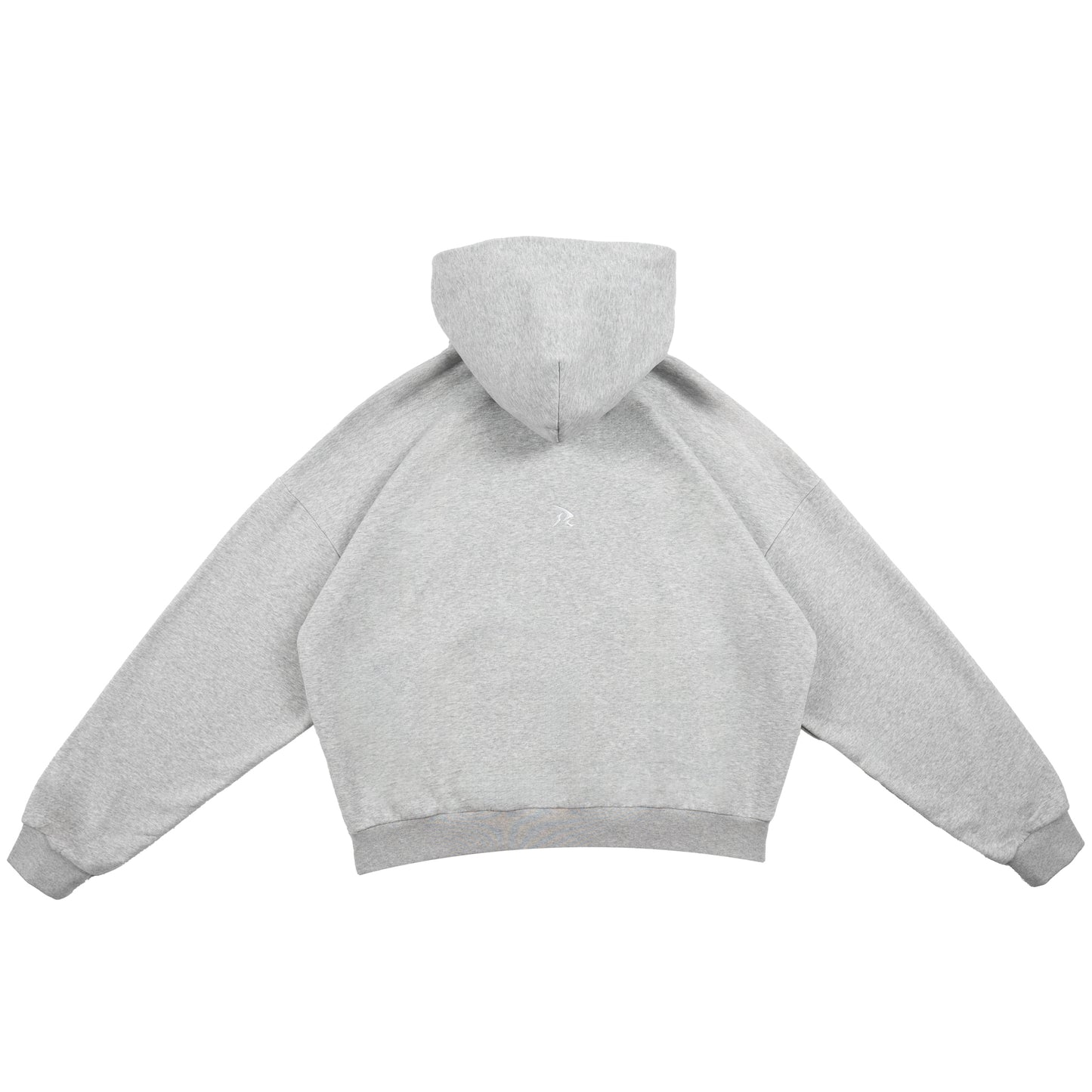 MELANGE GREY - BALACLAVA ZIP HOODIE