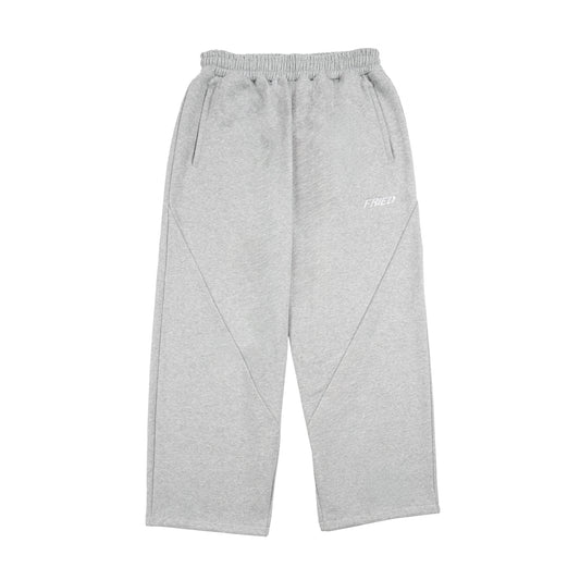 MELANGE GREY - OPEN LEG JOGGER