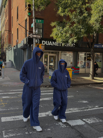 DARK BLUE - OPEN LEG JOGGER