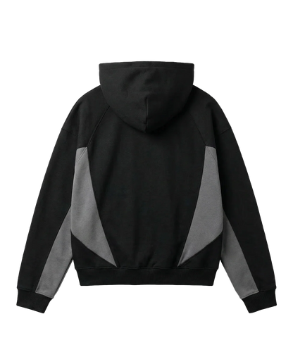 BLACK/GREY - BALACLAVA ZIP HOODIE - PRE ORDER
