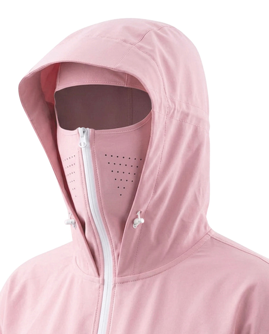 BALACLAVA RAIN JACKET (PINK)