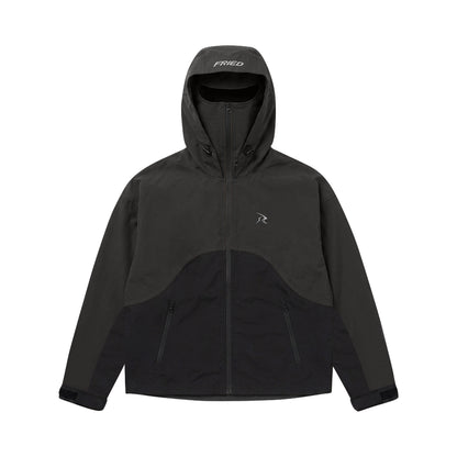 BALACLAVA RAIN JACKET (BLACK/GREY)