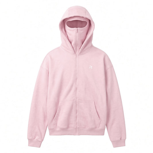 BALACLAVA ZIP HOODIE (PINK)