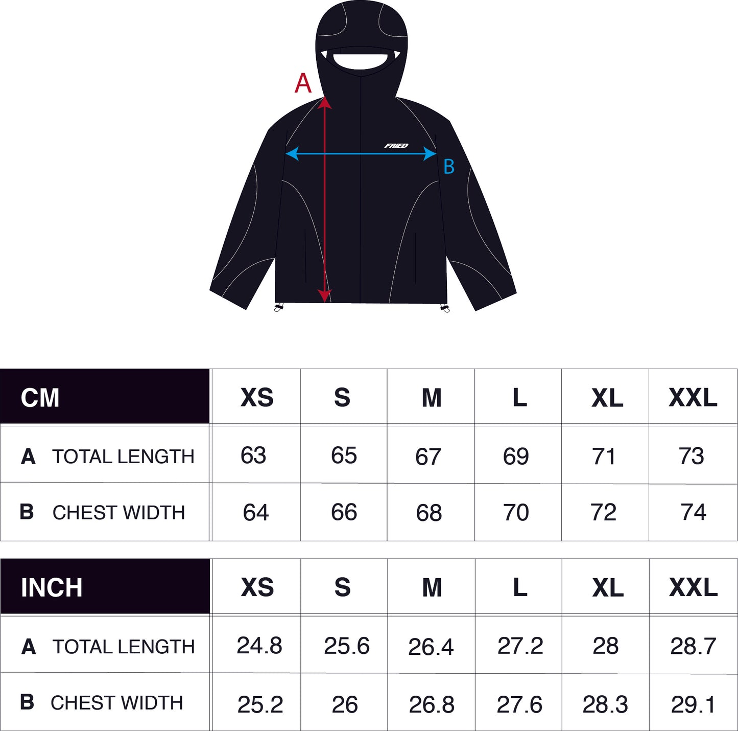 BLACK - WATERPROOF BALACLAVA ZIP HOODIE