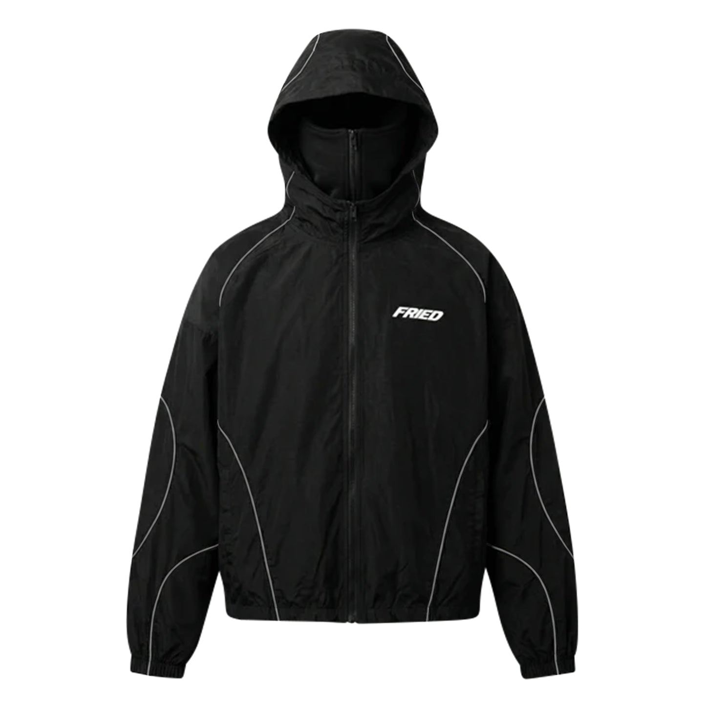BLACK - WATERPROOF ZIP HOODIE