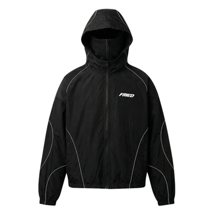 BLACK - WATERPROOF ZIP HOODIE