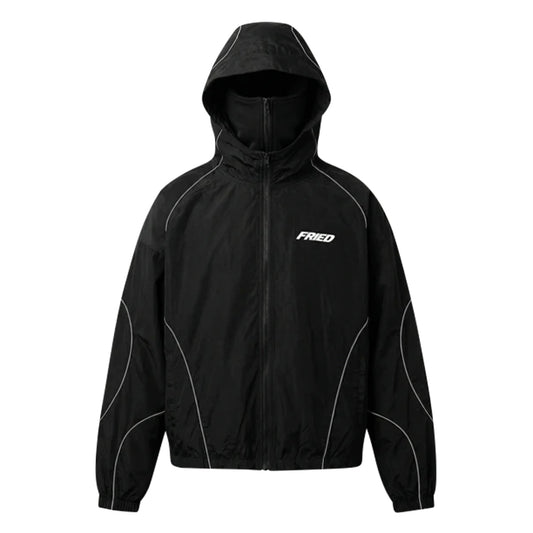 BLACK - WATERPROOF ZIP HOODIE