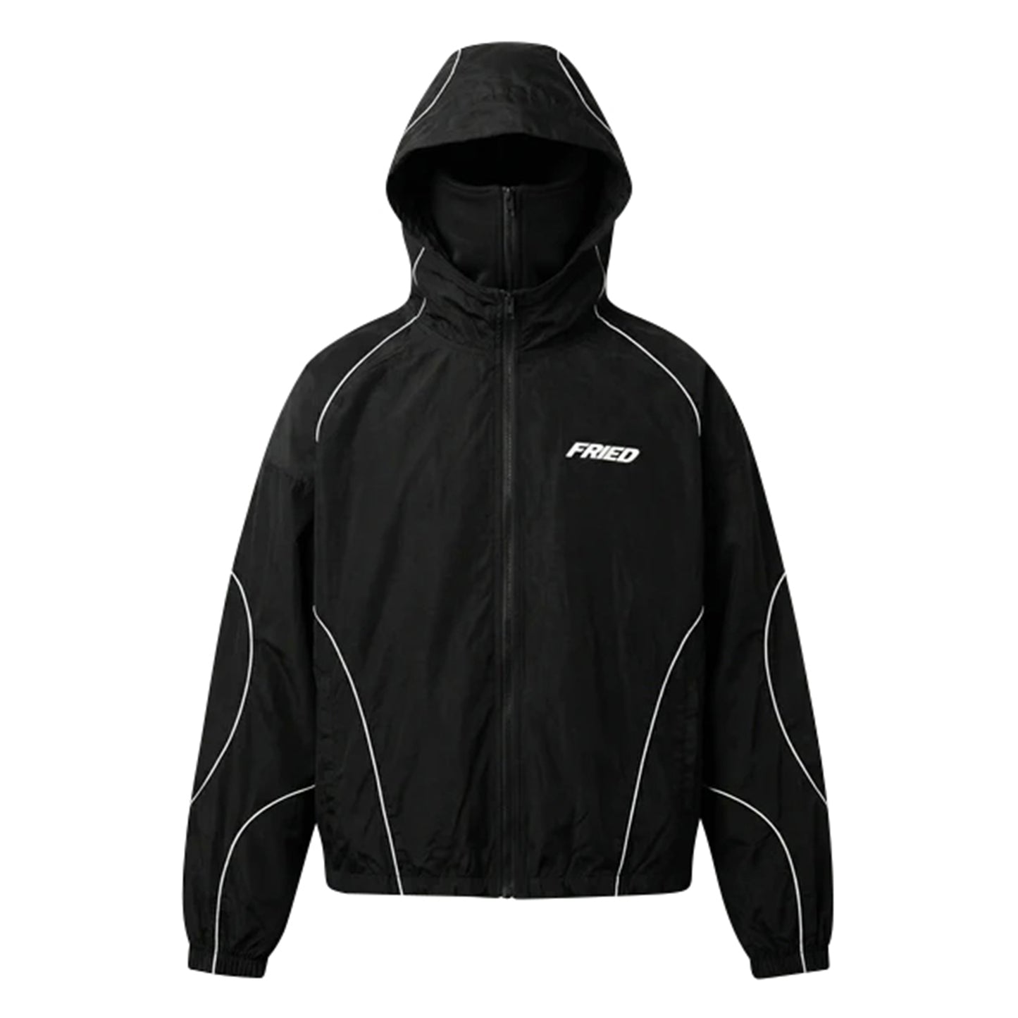 BLACK - WATERPROOF ZIP HOODIE