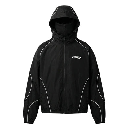 BLACK - WATERPROOF ZIP HOODIE