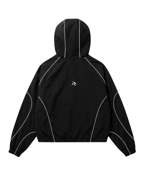 BLACK - WATERPROOF ZIP HOODIE